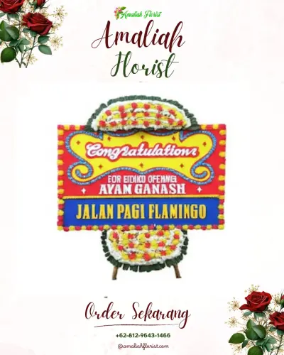 Bunga Papan Congratulation di Carita